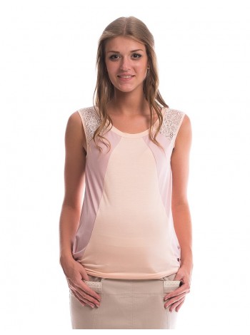 Майка розовая для беременных NewForm